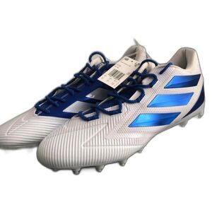 Adidas Mens Freak Carbon Low Football Cleats White Royal Blue F97398 Size 14 1/2